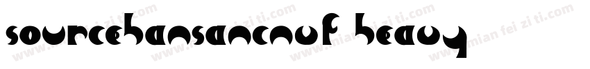 sourcehansancnvf heavy字体转换
